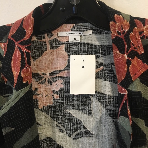 O’NEILL 3/4 SLEEVE Multicolor Blazer Jacket Size S - Picture 5 of 12